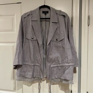 Lane Bryant gray jacket- size 22/24